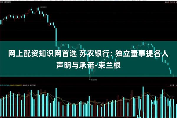 网上配资知识网首选 苏农银行: 独立董事提名人声明与承诺-束兰根